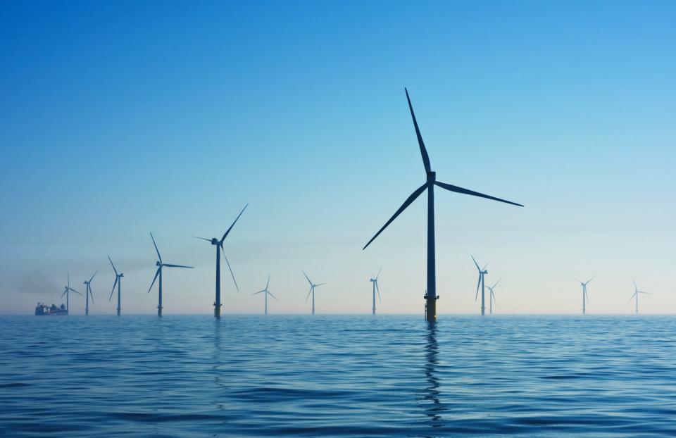 Wind turbines at sea