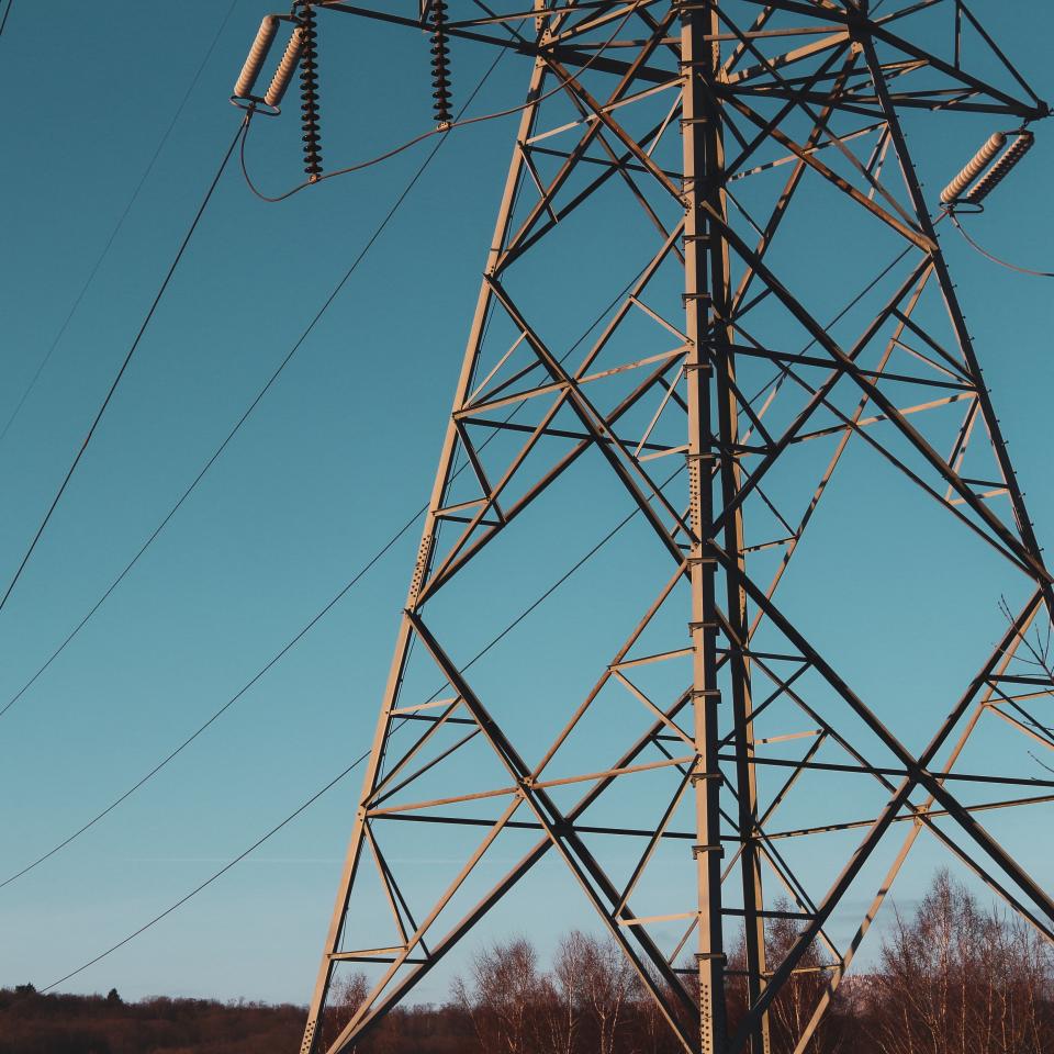 Electricity pylons