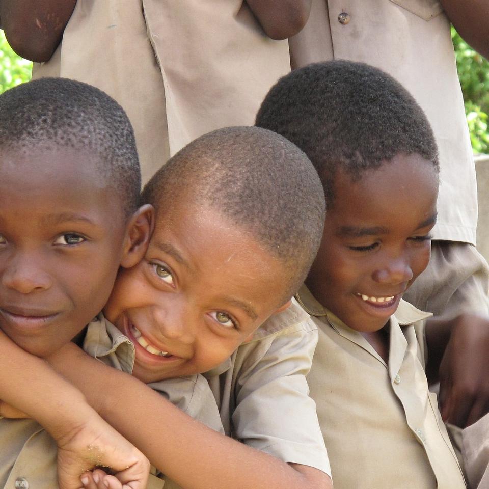 A group of small boys in Jamaica