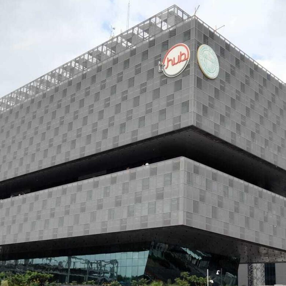 T-Hub building in Hyderabad