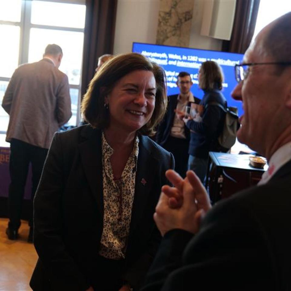 First Minister of Wales Eluned Morgan at Brussels event