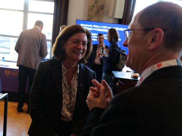 First Minister of Wales Eluned Morgan at Brussels event